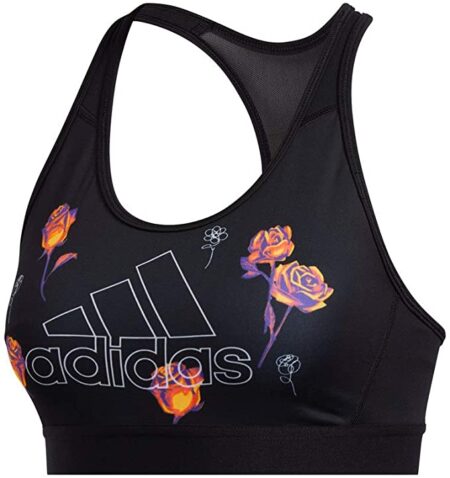 adidas Floral Bra W Sujetador Deportivo Mujer impacto ligero comodidad y suavidad yoga gim amazon